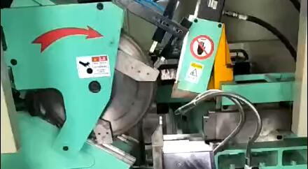 亨運冷鋸機快速切割實心圓鋼視頻展示